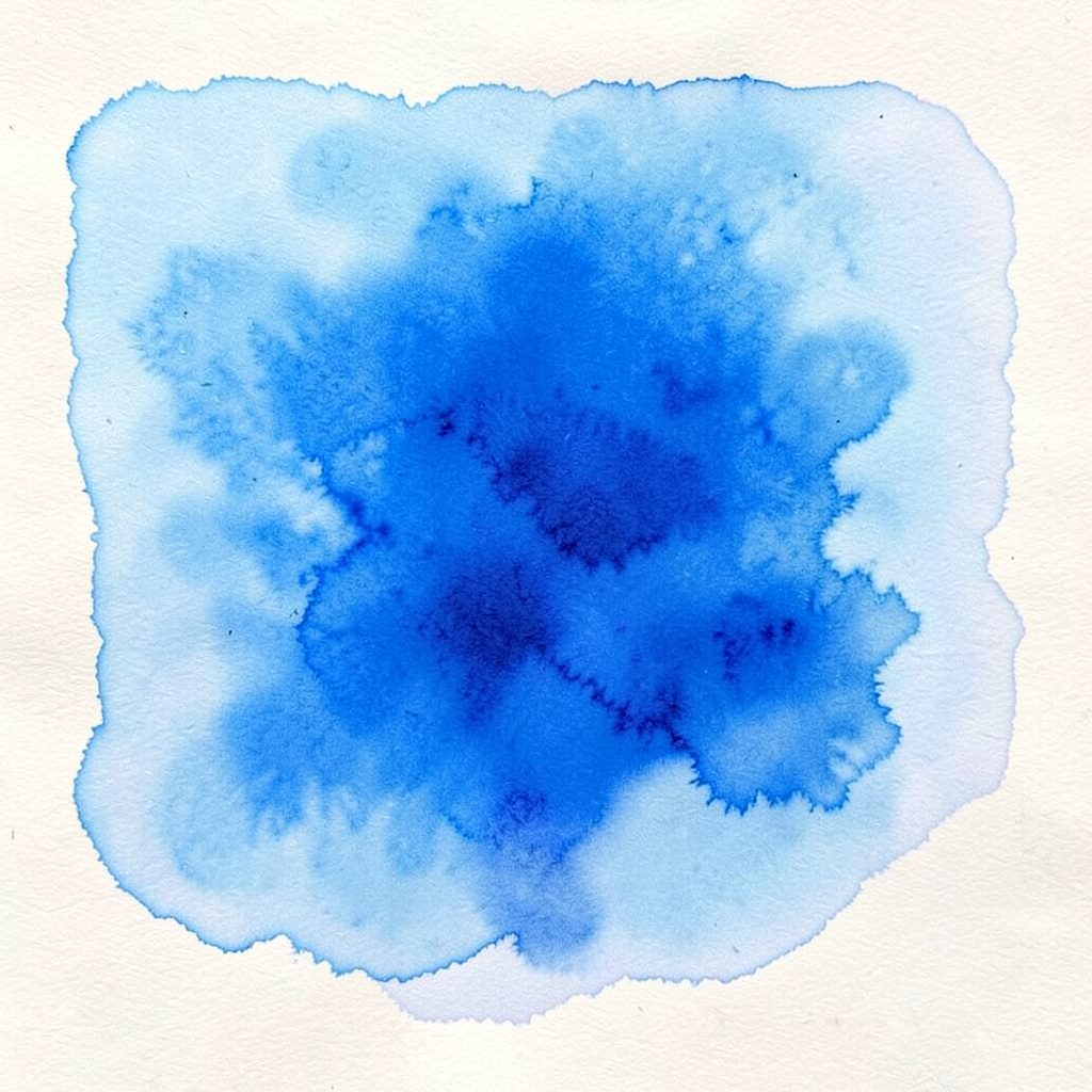 Watercolour painting of a acoustic guitar resting against a stage backdrop, warm tones, gentle atmosphere